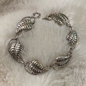 Sterling Leaf Bracelet